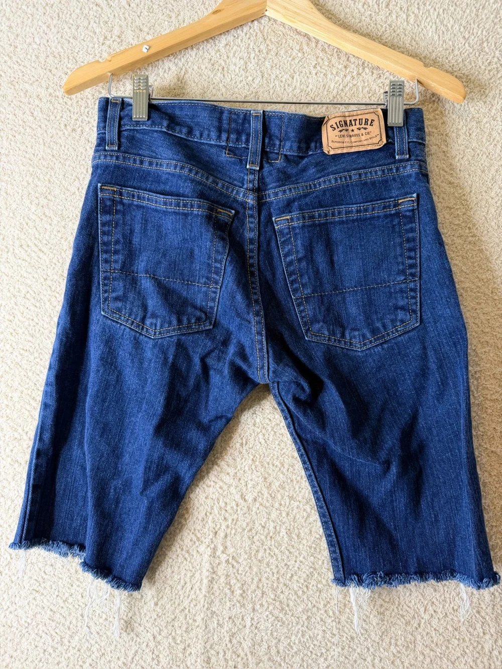 Levi’s Signature Skinny Bermuda Denim Shorts Blue Size 10
